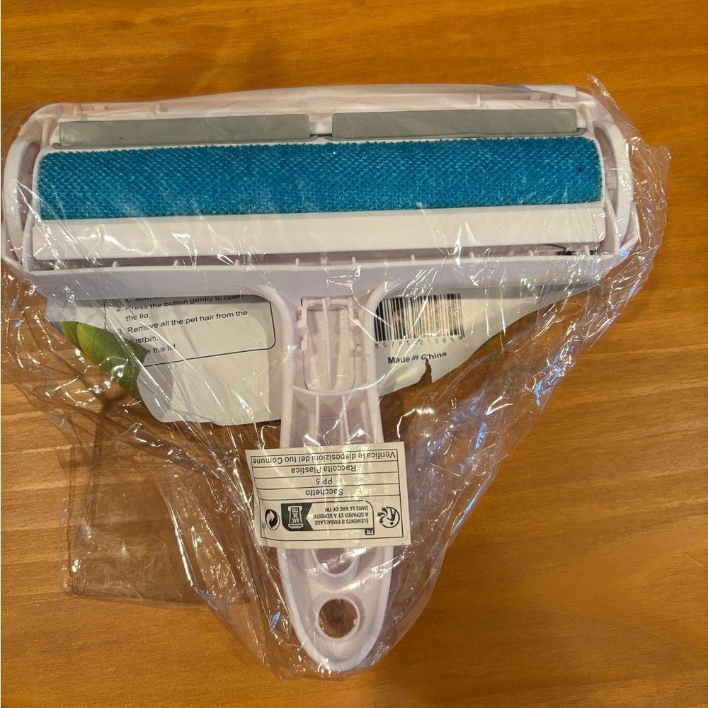 White and Blue Lint Roller